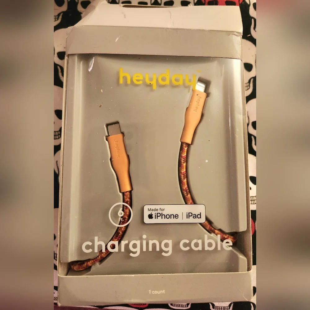 Apple iPhone iPad charger charging cable cord 6 foot